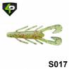 Naluci 4PREDATORS Riku Shad 8cm, culoare S017, 5buc/plic