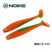 Naluci NOIKE Wobble Shad Ninja 4'', 10.2cm, culoare 144 Orange Green, 6buc/plic