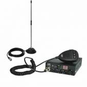 Pachet statie radio CB PNI ESCORT HP 8024 ASQ, 4W, AM-FM, 12/24V + antena CB PNI Extra 40 cu magnet