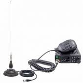 Pachet statie radio CB PNI Escort HP 8900 ASQ, 12-24V + antena CB PNI ML100 cu baza magnetica