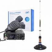 Pachet statie radio CB PNI Escort HP 8900 ASQ, 12-24V + antena CB PNI ML70, 70 cm cu baza magnetica