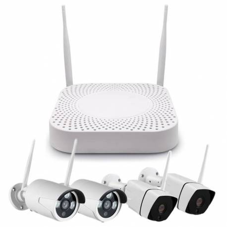 Kit supraveghere video PNI House TY200 - NVR, 4 camere Full HD, control prin aplicatia Tuya Smart