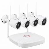 Kit supraveghere video PNI House WiFi722, 4 canale 1080P, wireless, IP66, ONVIF