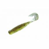 Vierme JACKALL Wobbring, 5cm, culoare Green Pumpkin / Light Chartreuse, 7buc/plic