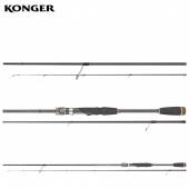 Lanseta spinning KONGER Venom Stream Spin 2132, 2.13m, 4-17g, 2 tronsoane