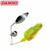 Spinnerbait DAMIKI M.T.S. 7.1g (1/4oz), culoare 009 Chartreuse / Red