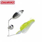 Spinnerbait DAMIKI M.T.S. 7.1g (1/4oz), culoare 010 Chartreuse / White