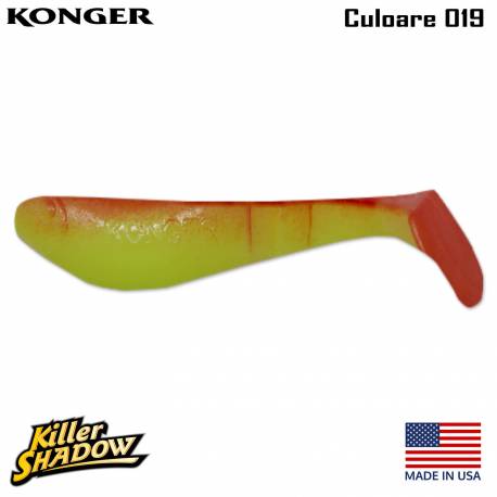 Shad KONGER Killer Shadow, 9cm, 7g, culoare 019 (4buc/plic)