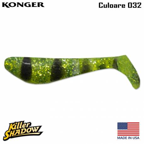 Shad KONGER Killer Shadow, 9cm, 7g, culoare 032 (4buc/plic)