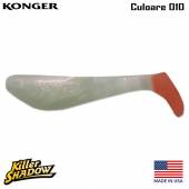 Shad KONGER Killer Shadow, 9cm, 7g, culoare 010 (4buc/plic)