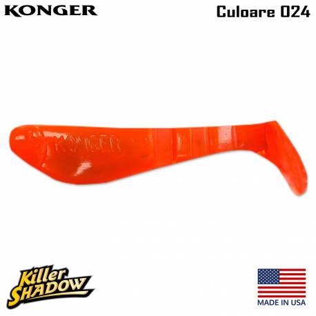 Shad KONGER Killer Shadow, 9cm, 7g, culoare 024 (4buc/plic)
