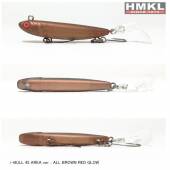 Vobler HMKL i-Bull 45 Area, 4.5cm, 2.4g, culoare All Brown Red Glow