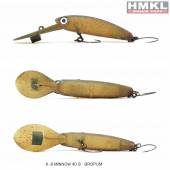 Vobler HMKL K-II Minnow 40 Bottom, 4cm,, 3.3g, culoare Bropum