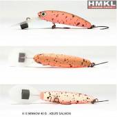 Vobler HMKL K-II Minnow 40 Bottom, 4cm,, 3.3g, culoare Aburi Salmon