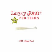 Shad LUCKY JOHN Tioga 2.4", 6.1cm, culoare 033 Ocean Pearl, 9buc/plic