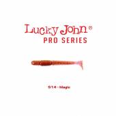 Shad LUCKY JOHN Tioga 2.4", 6.1cm, culoare S14 Magic, 9buc/plic