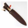 Cutit vanatoare MUELA VIKINGO-23A, lama 22.8cm, maner din corn de cerb