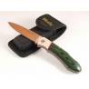 Briceag MUELA GT-8G.B, lama 8cm, maner micarta verde/beige