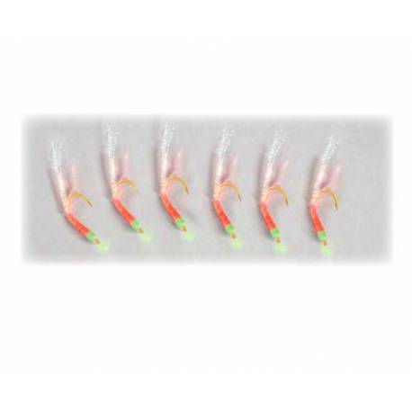 Montura LINEAEFFE SABIKI HIPERCATCH SHRIMP Nr.4, 6 buc/plic