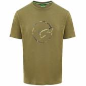 Tricou KORDA Le Distressed Logo Tee olive, marimea XXL