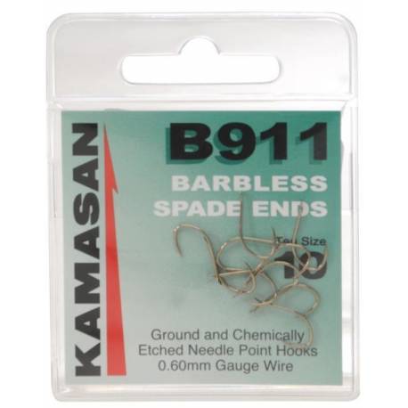 Carlige KAMASAN B911 Barbless, Nr.20, 10bucplic