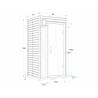 Infrasauna MOUNTFIELD Mariana pentru 1 persoana, 97x87x186cm