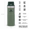 Cana termos STANLEY Trigger Action Travel Mug 0.47L, Hammertone Green