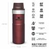 Cana termos STANLEY Trigger Action Travel Mug 0.47L, Wine Stanley