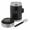 Recipient mancare STANLEY Classic Legendary Food Jar + Spork 0.40L, Matte Black Pebble