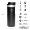 Cana etansa STANLEY Classic NeverLeak Travel Mug Matte Black Pebble, 0.35L