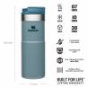 Cana etansa STANLEY Classic NeverLeak Travel Mug Hammertone Ice, 0.35L