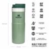 Cana etansa STANLEY Classic NeverLeak Travel Mug Hammertone Green, 0.35L