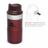 Cana termos STANLEY Classic Trigger-Action Travel Mug, Wine, 0.25L