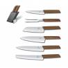 Set suport cutite VICTORINOX Swiss Modern Knife Block, 6 piese, anthracite, 165x95x322mm