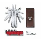 Multifunctional VICTORINOX Swiss Tool Spirit X Plus, 105mm, 35 functii, toc din piele