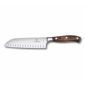 Cutit Santoku VICTORINOX Grand Maître, lama forjata 17cm, maner din lemn de artar