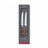 Set 2 cutite VICTORINOX Grand Maître Steak Knife, lama forjata 12cm, maner din lemn de artar
