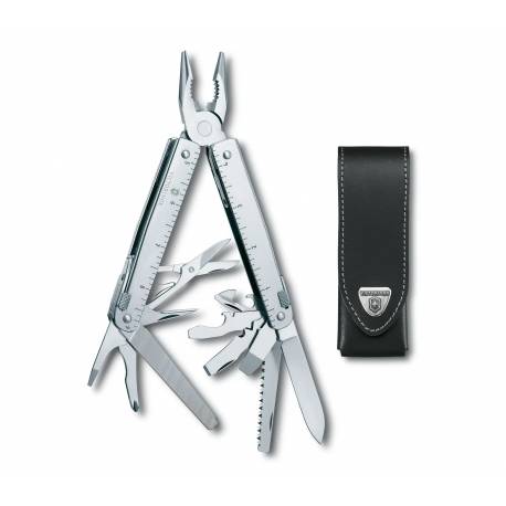 Multifunctional VICTORINOX SwissTool X, 27 functii, cu toc din piele