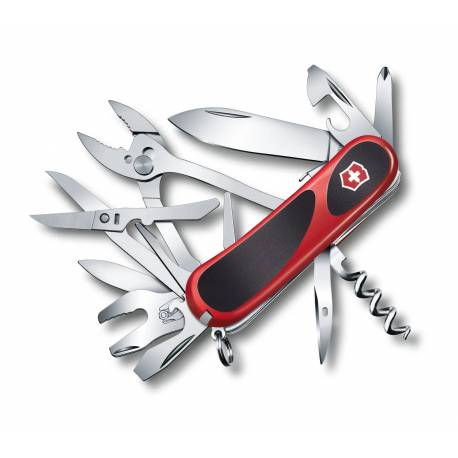 Briceag multifunctional VICTORINOX Evolution Grip S557, 20 functii, rosu/negru