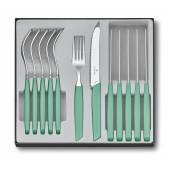 Set de tacamuri VICTORINOX Swiss Modern Table Set Tomato Knife, Mint Green, 12 piese