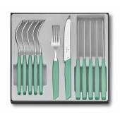 Set de tacamuri VICTORINOX Swiss Modern Table Set Tomato Knife, Mint Green, 12 piese