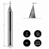 Freza gravura DATRON 0068286G, 0.1x6.0mm