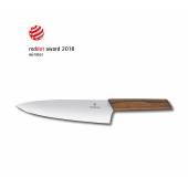 Cutit pentru transat VICTORINOX Swiss Modern Carving Knife, Extra Wide, 20cm, Walnut, Gift Box