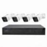 Kit supraveghere video PNI House IPMAX POE 3LR, NVR cu 4 porturi POE, ONVIF si 4 camere cu IP 3MP