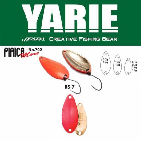 Lingurita oscilanta YARIE 702 Pirica More 1.5g, culoare BS-7 Candy Pink