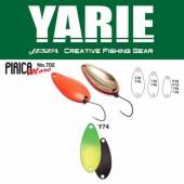 Lingurita oscilanta YARIE 702 Pirica More 1.5g, culoare Y74 Green/Lemon