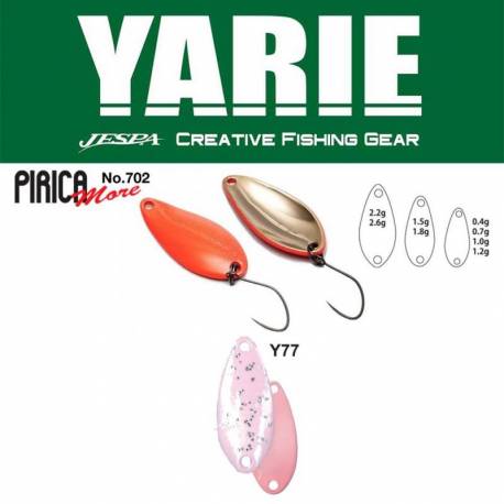 Lingurita oscilanta YARIE 702 Pirica More 1.5g, culoare Y77 Sakura