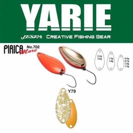 Lingurita oscilanta YARIE 702 Pirica More 1.5g, culoare Y79 Zarame