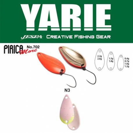 Lingurita oscilanta YARIE 702 Pirica More 2.2g, culoare N3 Light Pink Glow