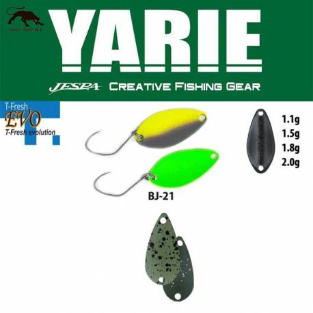 Lingurita oscilanta YARIE 710T T-Fresh Evo 2.0g, culoare BJ-21 Edamame